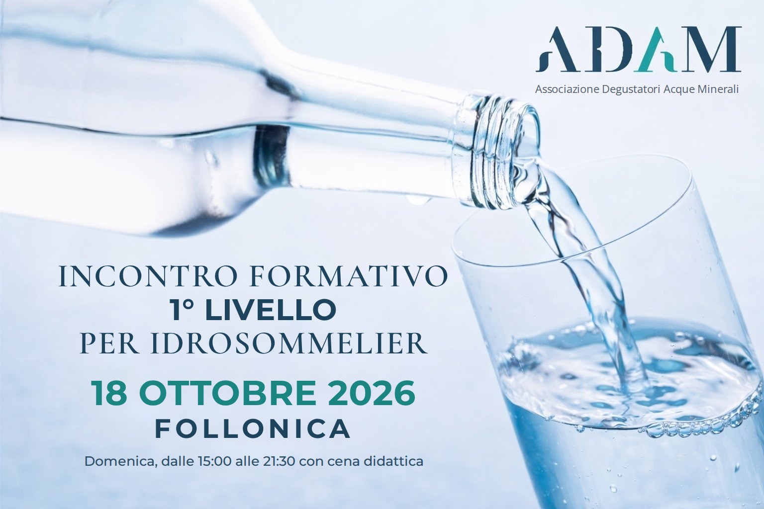 Incontro didattico per Idrosommelier di 1° Livello – Ottobre 2026